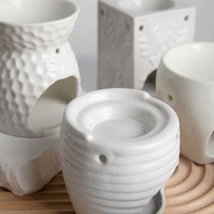 Décoration élégante, cadeau, diffuseur de parfum, chauffe-cire en céramique pour bougies chauffe-plat, brûleur d'huiles essentielles parfumées - Product Image 4