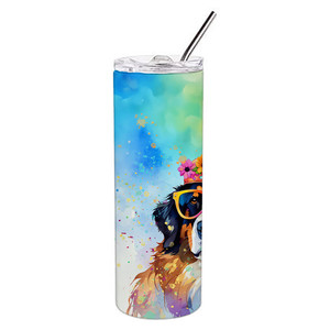 Vaso Delgado de Acero Inoxidable con Diseño de Perro de Montaña Bernés Hippie Dawg - Product Image 2