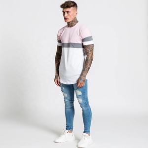 Best Design Custom logo Strip Color <b>Men</b> Fitness <b>T</b> <b>Shirt</b> Fashion Extend Hip Hop Short Sleeve <b>Shirt</b> <b>Men</b> Slim Fit Sport Oversize - Product Image 4