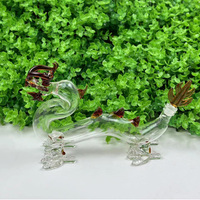Bouteille de carafe en verre de whisky en forme de dragon de nouveau design en gros d'usine