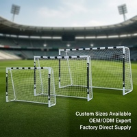 But de football pliable en acier durable IUNNDS 300x200x90cm pour usage extérieur, jardin et maison