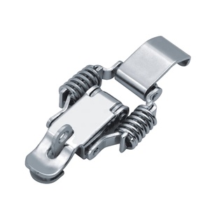 <span class=keywords><strong>Loquet</strong></span> <span class=keywords><strong>à</strong></span> ressort <span class=keywords><strong>double</strong></span> en acier inoxydable pour boîte d'isolation, petite machine <span class=keywords><strong>à</strong></span> couper les légumes, <span class=keywords><strong>loquet</strong></span> <span class=keywords><strong>à</strong></span> ressort J119 - Product Image 1