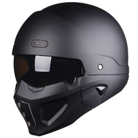 Casque de moto et de scooter modulaire unisexe en ABS style samouraï, multicolore, protection pour la conduite en extérieur