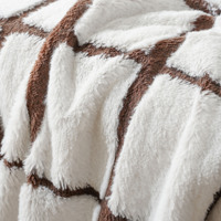 Plaid Doux et Moelleux Confortable, Décoration Bohème Esthétique pour la Maison, Motif Gingham, Dessin Animé, Uni, Cadeaux Quatre Saisons pour Femmes et Adolescentes