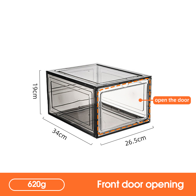 Black front door opening