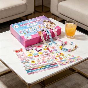 Luxury Girls Hair Kit Make Your Own Headbands Clips Butterfly <b>Flower</b> Gem <b>Sticker</b> Craft Birthday Gift Retail Box Set - Product Image 6