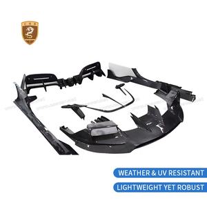 Upgrade auf MSY Style <span class=keywords><strong>Bodykit</strong></span> aus Trockencarbon für Ferrari SF90 Frontlippe Seitenschweller Kotflügel Spiegelkappe Heckdiffusor Karosseriekit - Product Image 3