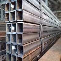 Tubos Cuadrados de Acero al Carbono Q345 Q235 Q235B A36, Tubo Cuadrado de Hierro de Acero Dulce para Estructuras de Acero en Edificios