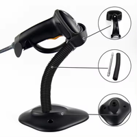 Lecteur de codes-barres 1D laser avec câble USB et support