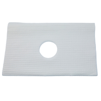 Housse jetable 2 plis en papier PE perforée pour repose-tête de table de massage, imperméable et résistante à l'huile, 30x50cm, pour spa et salon de beauté