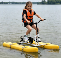 Vélo aquatique gonflable léger de haute qualité pour enfants, jouet de cyclisme aquatique, location pour parcs d'attractions, vélo aquatique - Ventes Flash