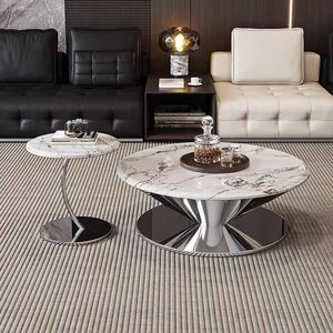 <span class=keywords><strong>Table</strong></span> <span class=keywords><strong>basse</strong></span> en verre trempé suspendu de style italien Flying Saucer, hauteur réglable, mobilier de salon minimaliste moderne - Product Image 1