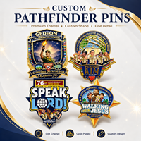 Nouveautés 2026 : Pin's en métal émaillé personnalisable au design Pathfinder, style moderne, badge de sécurité personnalisé avec logo
