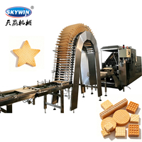 Équipement complet de production de gaufrettes, machine à gaufrettes avec mélangeur de crème, équipement idéal pour la transformation de snacks