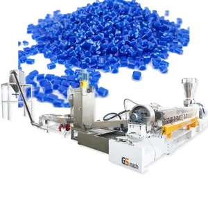 Plastic Twin Screw Extruder Pellet Machine Extruder Calcium Carbonate Pp Plastic Granule Machine