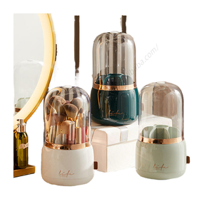 Wholesale Luxury 360 Rotating <b>Makeup</b> Brush Holder Multi Functional Style Plastic Storage Bucket - Product Image 5