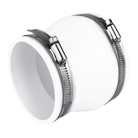 Adaptateur de tuyau souple de transition flexible pour ventilateur industriel, réducteur/augmenteur de diamètre 3/4/6/8 pouces