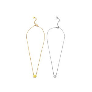 Collar de Acero Inoxidable con Colgante de Letra W, Estilo Clásico Unisex, Chapado en Oro, 1 cm, de una Sola Cara - Product Image 1