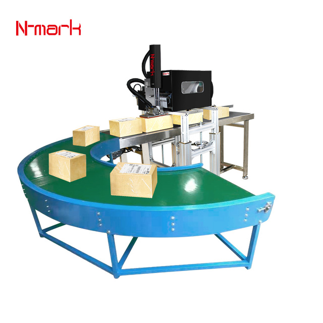 N-mark Compact and Stable Industrial Application Durable High Speed 306 Dpi Code Label Printing Labeling Machine