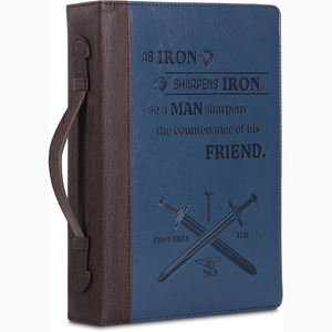Échantillon gratuit de housse de Bible classique FINPAC, grande housse de transport en cuir PU, sac d'église, housse de protection de la Bible avec poignée - Product Image 1