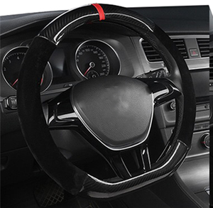 Accessoires de voiture populaires fibre cuir daim couverture de <span class=keywords><strong>volant</strong></span> de voiture de sport - Product Image 2