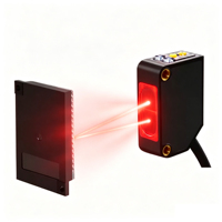 Sensor Óptico Normalmente Abierto PNP IP67 12-24V DC, Sensor Fotoeléctrico de Reflexión Difusa de 5-100mm con Certificación CE RoHS