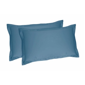 BRIGHT LINE - Funda de Almohada de Satén de Algodón de 4 Capas, 52x82cm, Azul Marino - Product Image 1