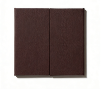 Porte-menu en cuir PU personnalisé avec intérieurs fixes, porte-menu à trois vues, porte-menu à rabat en PVC