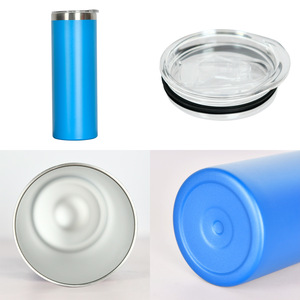 Wholesale 20oz straight neck stainless steel insulated pure color printed slimming coffee <b>cup</b> with logo printing capability - Product Image 3