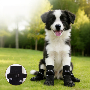 Zapatos y Calcetines para Mascotas <span class=keywords><strong>de</strong></span> Algodón Transpirable y Cómodo, Zapatos para Perros con Suela Suave Antideslizante, Protectores <span class=keywords><strong>de</strong></span> Patas para Perros, Calcetines para Mascotas para Todas las Estaciones - Product Image 2