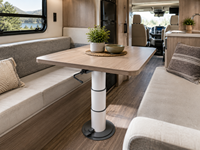 Pied de table pivotant à 360 degrés pour camping-cars, table relevable pour fourgonnettes