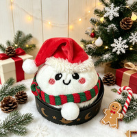 Bestseller transfrontalier : Jouet anti-stress en peluche en forme de boule, en coton PP, pour Halloween et Noël, poupée apaisante à saisir et à presser, cadeau