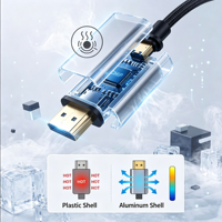 Câble adaptateur DP 4K 60Hz en cuivre pur de 1M, 2M, 3M pour connexion haute définition de PC, ordinateur portable et moniteur externe