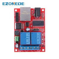 Scheda Relè Ethernet LAN a 2 Vie con Interruttore a Ritardo, Modulo Controller TCP/UDP, Server WEB, Controllo Remoto Cloud a 2 Canali