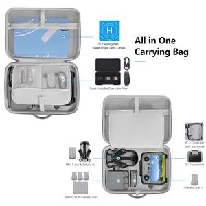 Bolsa de Transporte Protectora Amazear para Dron Mini5 Pro, con Separador Especial, Cuero PU, Estuche Compacto y Resistente - Product Image 2