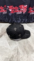Gorra de Béisbol de 5 Paneles con Visera Curva, Estilo Nuevo, Personalizada, de Gamuza y Algodón, Gorras Deportivas B CROSS, Sombreros Barbas Originales con Logotipo de Diamantes de Imitación