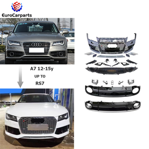 RS7 Body Kitสําหรับ<span class=keywords><strong>AUDI</strong></span> A7 2012-2015 ปีอุปกรณ์เสริมสําหรับรถยนต์วัสดุPPปรับแต่งชิ้นส่วนรถยนต์กันชนหน้ากระจังหน้าด้านหลังLipไอเสียเคล็ดลับ - Product Image 1