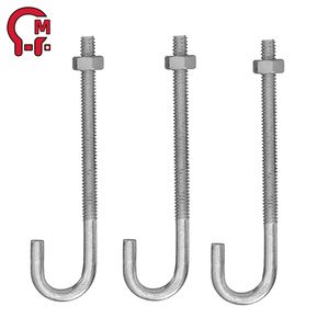 Hlm Miễn Phí Mẫu J Loại Neo Bu Lông Nền Tảng Bu Lông L Loại Vít Pre-Nhúng Neo Carbon Thép Móc Bu Lông - Product Image 2