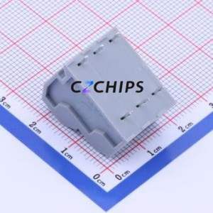 KF250T-5.0-2*3P Spring Terminal Block Through hole Component (THT),P=5mm Connector 2x3P 5mm Gray 6P - Product Image 2