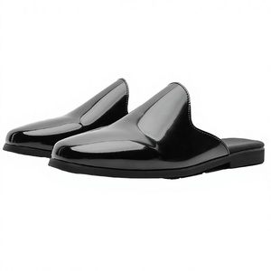 Mules plates classiques en cuir PU, respirantes et légères, pour occasions formelles, tailles 45/46 - Product Image 2