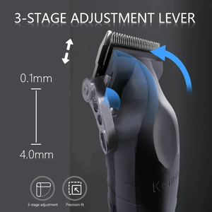 Fabricant KEMEI Kit de <span class=keywords><strong>Tondeuse</strong></span> à Cheveux Électrique Professionnelle <span class=keywords><strong>Sans</strong></span> <span class=keywords><strong>Fil</strong></span> Rechargeable USB Km-2299 - Product Image 2