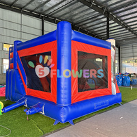 Château Gonflable Spiderman pour Enfants, Maison Rebondissante Gonflable pour Location de Fêtes