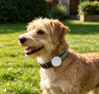 Traceur GPS Mini Air Tag Rond SOS pour Enfants, Idéal pour Anti-perte, Traceur de Localisation I-tag pour Animaux de Compagnie, Anti-perte GPSONE APP
