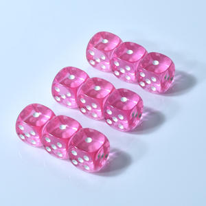 Juego de dados de resina acrílica de colores personalizados dados cúbicos de plástico para juegos de mesa - Product Image 3