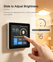 Promotion L10 Tuya Wifi Zigbee Interrupteur mural intelligent tactile plein écran avec variateur 1 canal, commande vocale Alexa Google