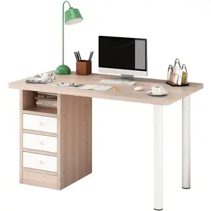 Ordinateur de bureau avec armoire Bureau à domicile Bureau d'écriture simple Étudiant Apprentissage Cahier Petite table