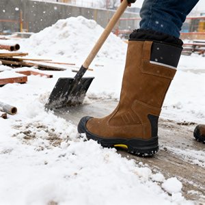 <span class=keywords><strong>Botas</strong></span> de Seguridad Industriales AEGISEC con Puntera de Acero, Resistentes al Aceite, Dieléctricas, con Forro de Lana Cálido para Invierno - Product Image 1