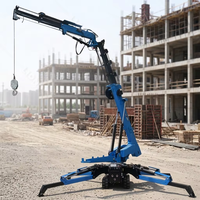 Mini-grue araignée de construction 4T 5T 8T à chenilles, entraînement hydraulique, moteur diesel - Prix