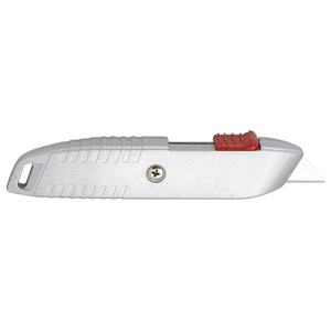 Cuchillo de caja automático de metal engrosado con apertura por resorte, cortador de papel de seguridad de aleación de aluminio para el hogar, cuchillo artístico extensible - Product Image 6