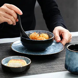 Mewah Royal Dapur Keramik Melayani Makan Malam Makan Meja Makan Piring Prasmanan Piring Set untuk Rumah untuk Katering